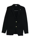 Manuel Ritz Single-breasted Blazer In Black
