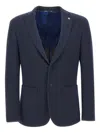 Manuel Ritz Single-breasted Blazer In Blue