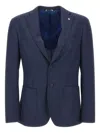 Manuel Ritz Single-breasted Blazer In Blue