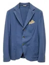 Manuel Ritz Single-breasted Blazer In Blue