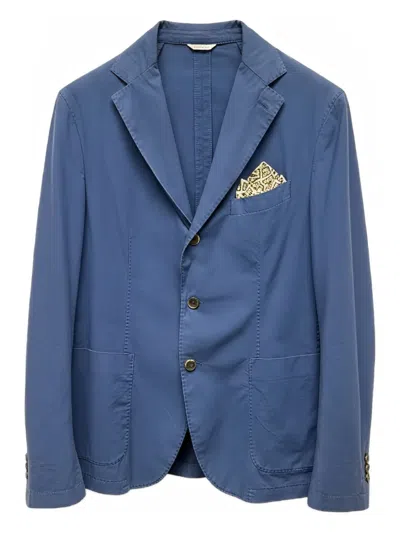 Manuel Ritz Single-breasted Blazer In Blue