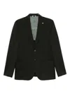 Manuel Ritz Single-breasted Blazer In Green