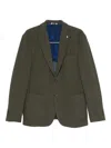 Manuel Ritz Single-breasted Blazer In Green