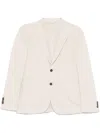 Manuel Ritz Beige Single Breasted Blazer In Neutrals