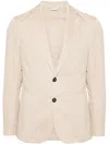 Manuel Ritz Single-breasted Blazer In Neutrals