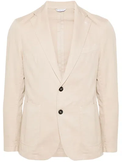 Manuel Ritz Single-breasted Blazer In Neutrals