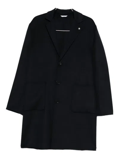 Manuel Ritz Single-breasted Coat In Black