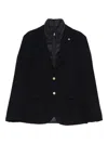 Manuel Ritz Button Single-breasted Jacket In Blue