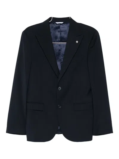 Manuel Ritz Single-breasted Suit In Black