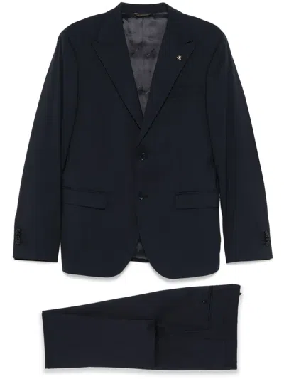 Manuel Ritz Single-breasted Suit In Blau