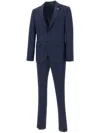 Manuel Ritz Wool Single-breasted Suit In Blue