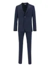 Manuel Ritz Wool Single-breasted Suit In Blue