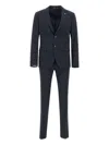 Manuel Ritz Single-breasted Suit In Blue