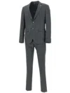 Manuel Ritz Single-breasted Suit In Grey