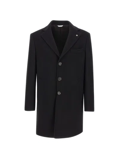 Manuel Ritz Single-breasted Coat In Black