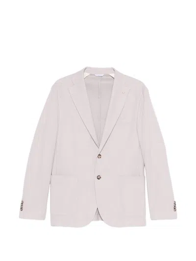Manuel Ritz Single-breasted Cotton Jacket In Pattern