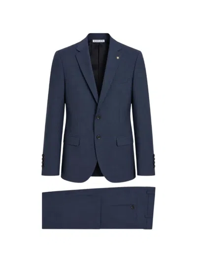 Manuel Ritz Single-breasted Two-piece Suit In Blue