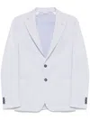 Manuel Ritz Light Blue Cotton Jacket In Sky Blue