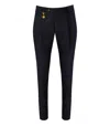 Manuel Ritz Slim Fit Melange Blue Pants In Multi