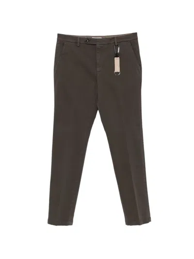 Manuel Ritz Slim-fit Trousers In Brown