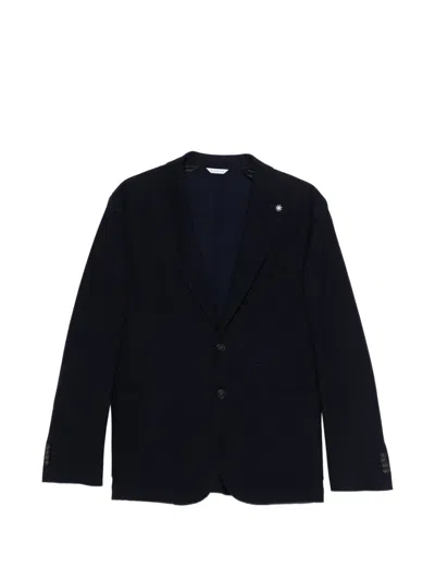 Manuel Ritz Sakko Mit Stern-pin In Blue