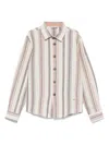Manuel Ritz Stiped Shirt In Neutrals