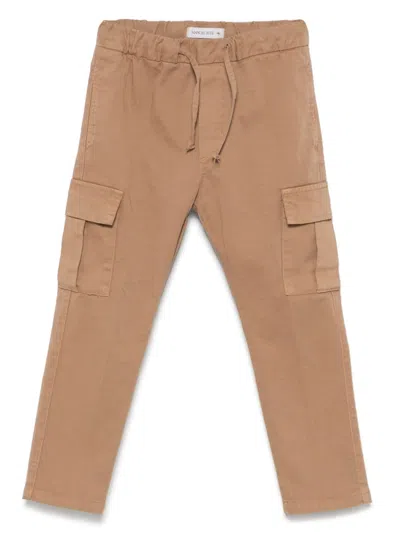 Manuel Ritz Kids' Straight-leg Cargo Trousers In Brown