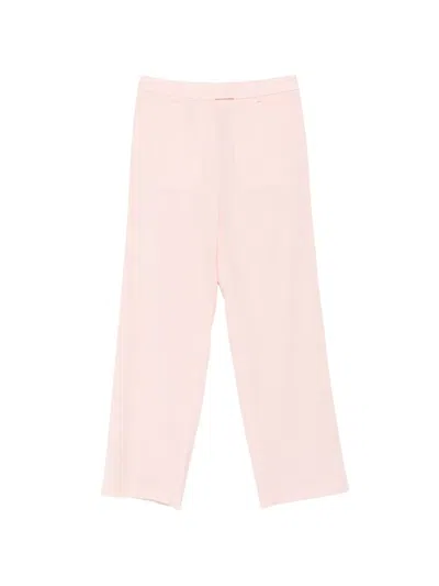Manuel Ritz Straight-leg Tailored Trousers In Pink