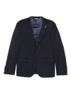 Manuel Ritz Stretch-wool Single-breasted Suit In Blue
