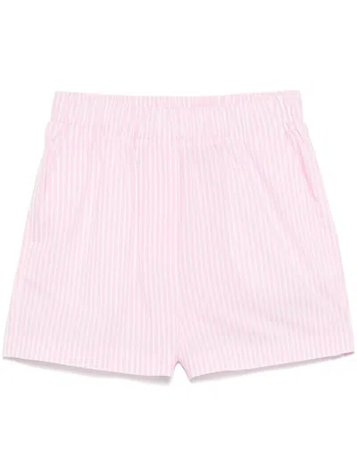 Manuel Ritz Striped Bermuda Shorts In Pink