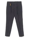 Manuel Ritz Striped Chinos In Blue