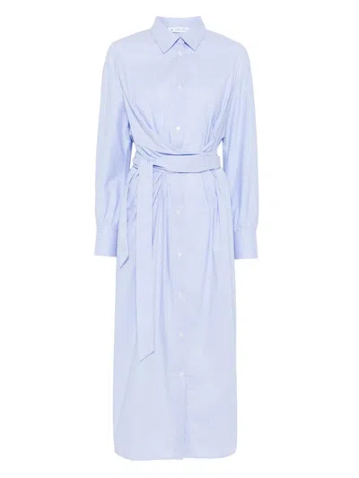 Manuel Ritz Striped Maxi Shirt Dress
