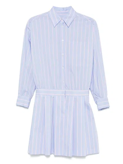 Manuel Ritz Striped Mini Shirt Dress