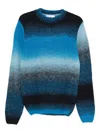Manuel Ritz Striped-pattern Sweater In Blue