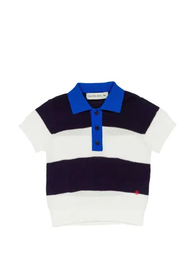 Manuel Ritz Babies' Striped Polo Shirt In Multi