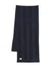 Manuel Ritz Striped Scarf In Blue