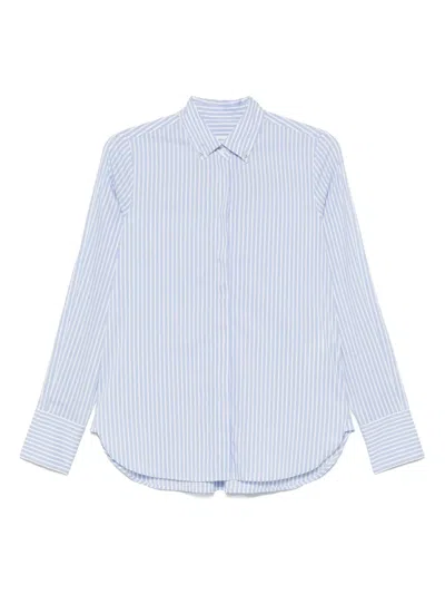 Manuel Ritz Striped Shirt In Blue