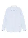Manuel Ritz Striped Shirt In Blue