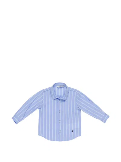 Manuel Ritz Babies' Striped Shirt In Blue