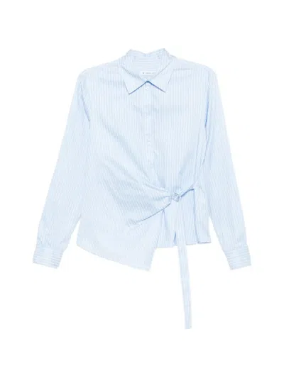 Manuel Ritz Striped Shirt In Blue