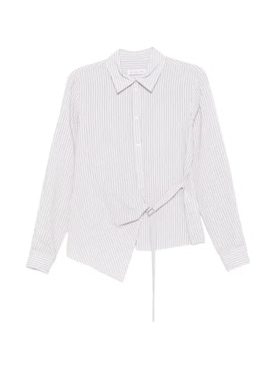 Manuel Ritz Striped Shirt In Gray