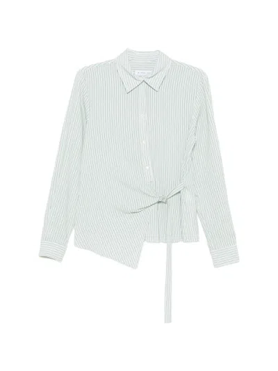 Manuel Ritz Striped Shirt In Green