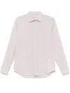 Manuel Ritz Striped Shirt In Neutrals