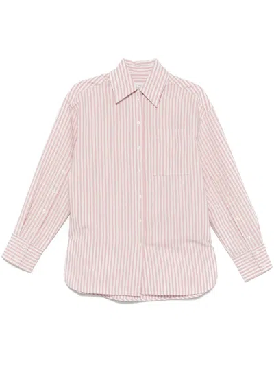 Manuel Ritz Striped Shirt In Pink