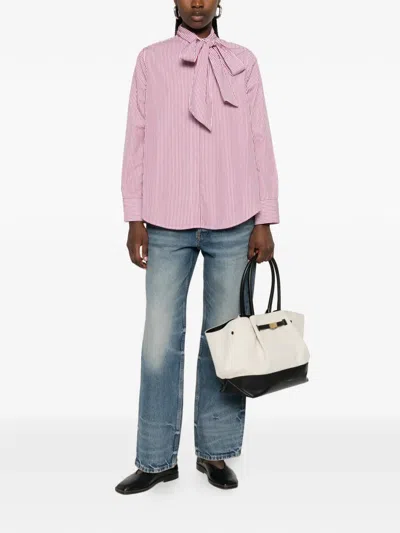 Manuel Ritz Striped Shirt In Pink