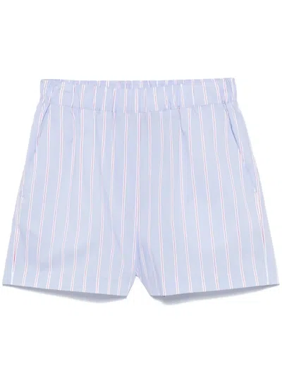 Manuel Ritz Striped Shorts In 蓝色