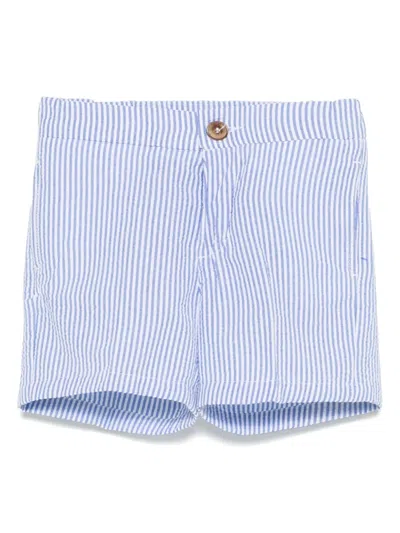 Manuel Ritz Babies' Striped Shorts In Blue