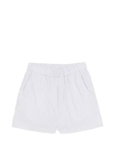 Manuel Ritz Striped Shorts In Gray