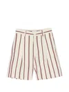 Manuel Ritz Striped Shorts In Multi