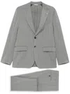 Manuel Ritz Striped Suit In Grau